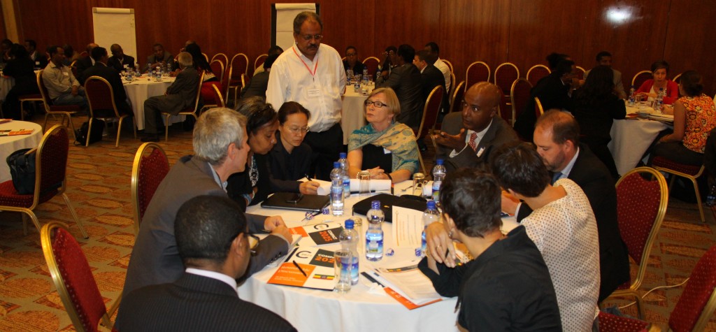 Roundtable discussion participants in Addis Ababa, Ethiopia