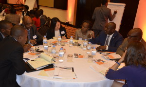 Rwanda roundtable participants in discussion